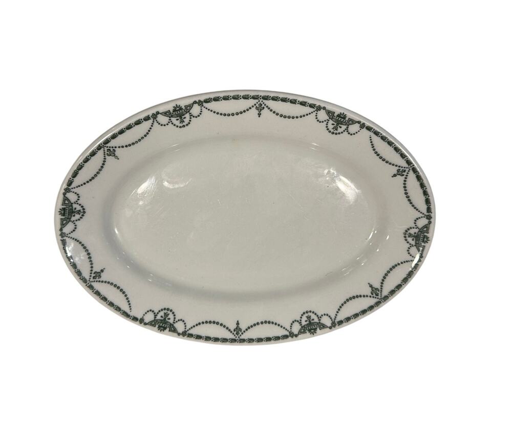 Warwick China Restaurant Ware Adam Pattern Oval Plate  9 3/8" x 6 5/8"